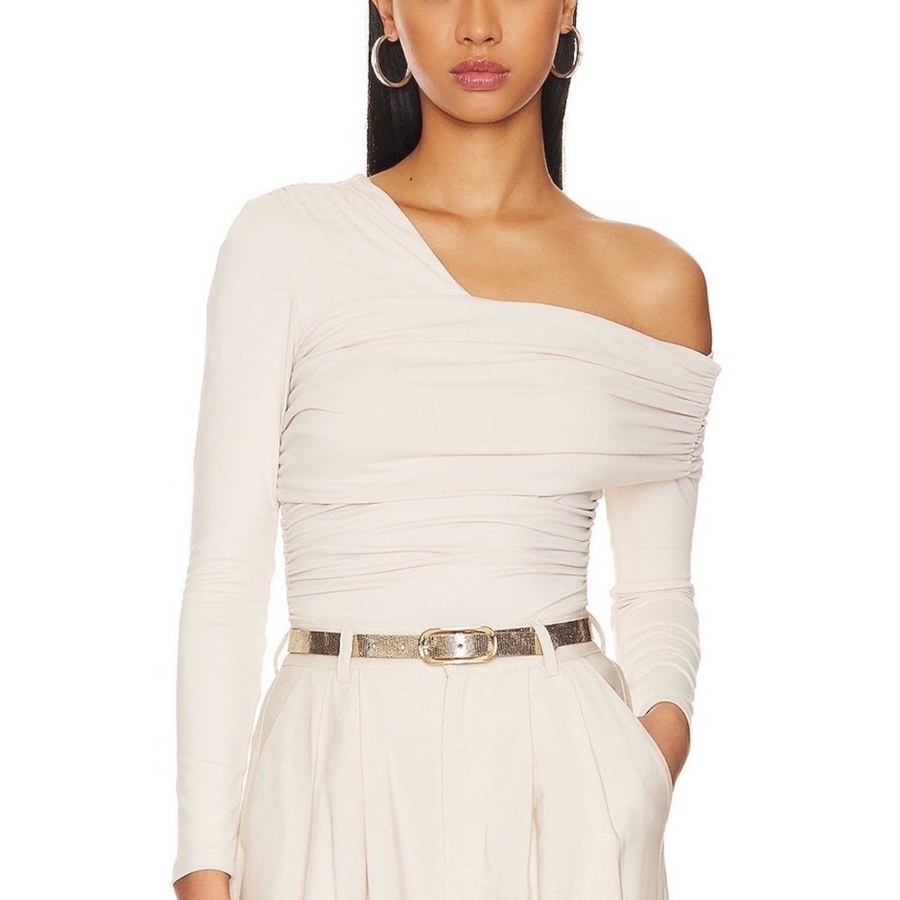 Susana Monaco Gathered Top in Blanched Almond / LIKE NEW!
